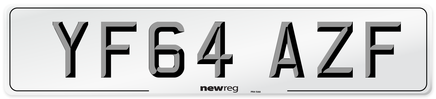 YF64 AZF Number Plate from New Reg